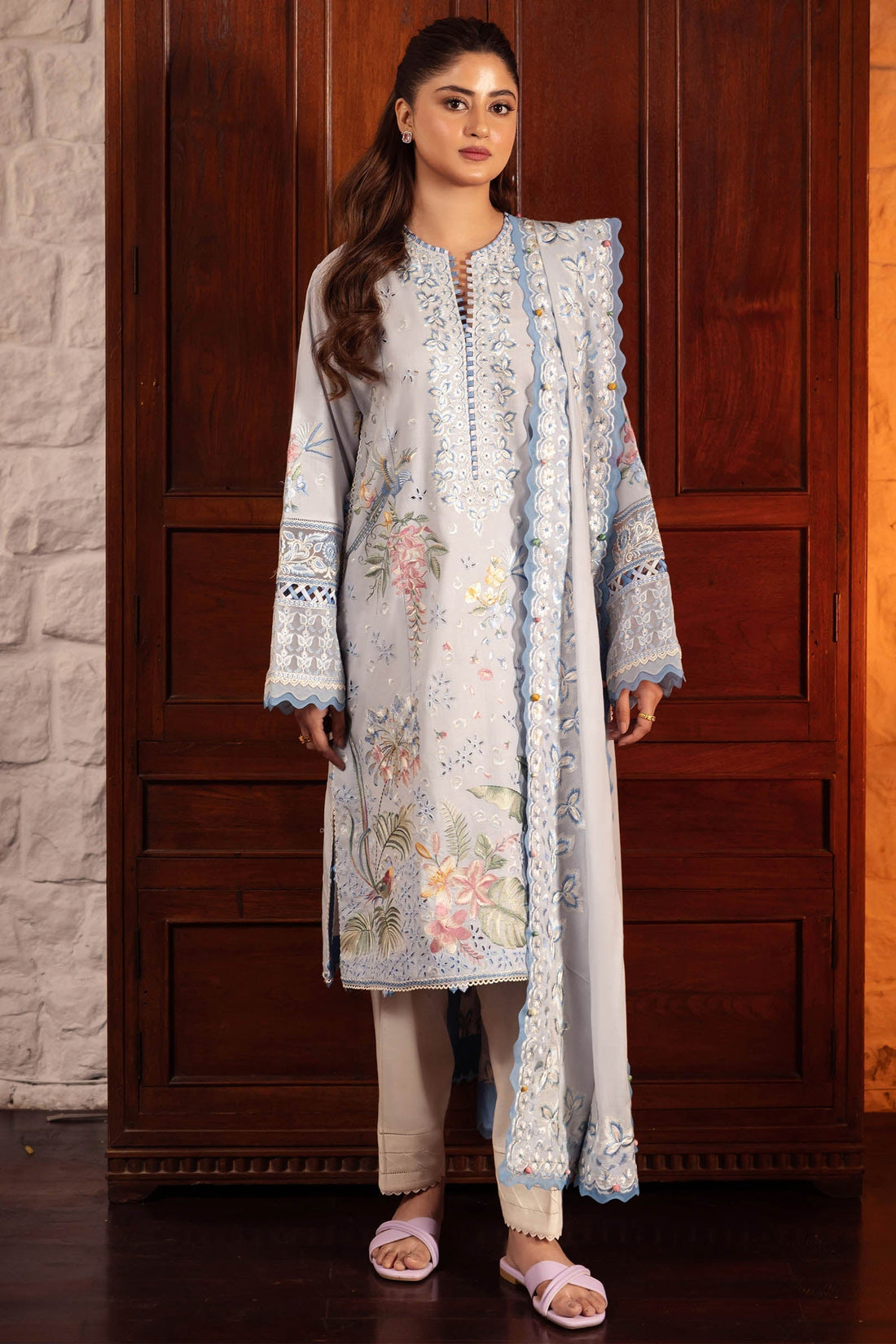 Zaha | Lawn 24 | ELA (ZL24-01 B) - by - Libasekhas UK - Registered Vendor of : Zaha - 100% Original Designer Dresss