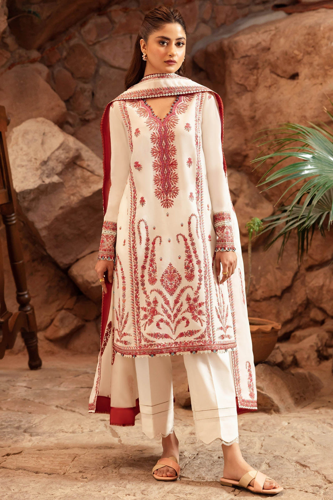 Zaha | Lawn 24 | ELANIA (ZL24-09 A) - by - Libasekhas UK - Registered Vendor of : Zaha - 100% Original Designer Dresss