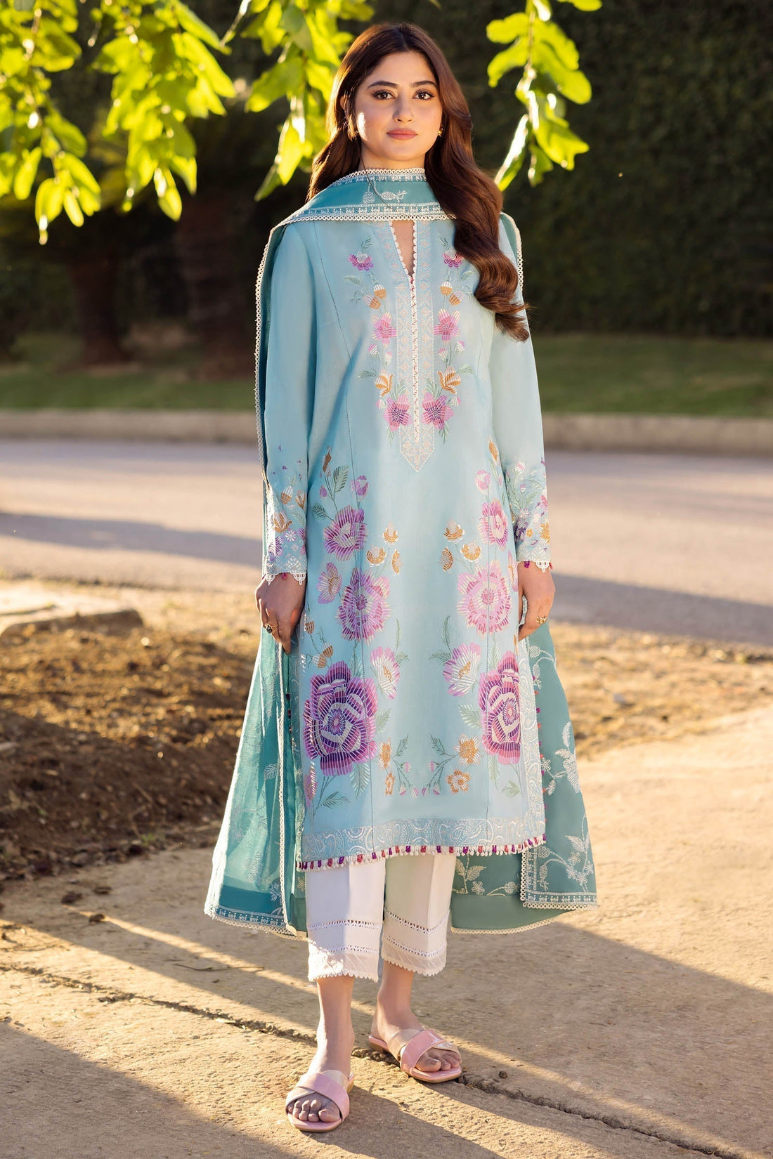 Zaha | Lawn 24 | GIZEM (ZL24-14 B) - by - Libasekhas UK - Registered Vendor of : zaha - 100% Original Designer Dresss