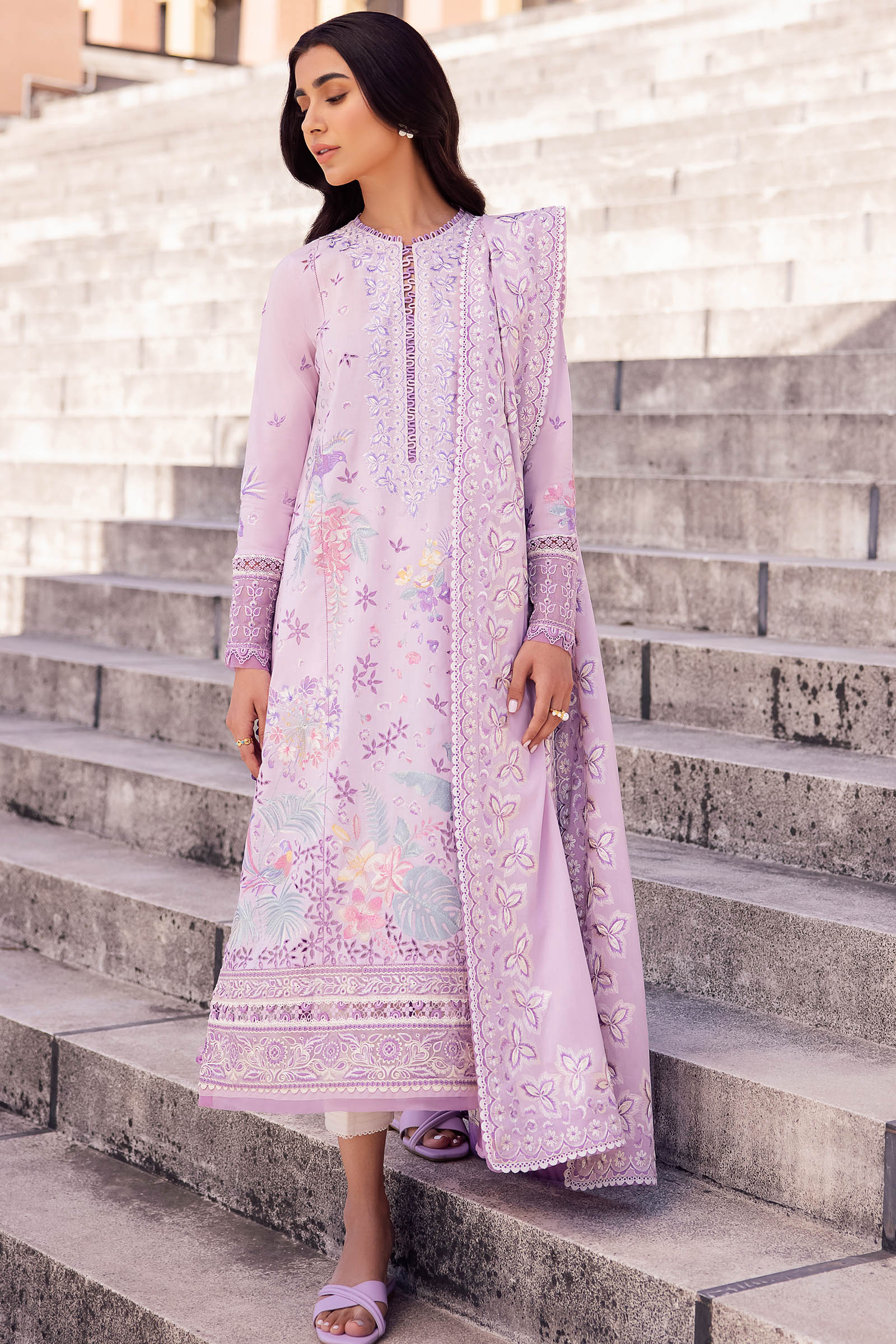Zaha | Lawn 24 | ELA (ZL24-01 A) - by - Libasekhas UK - Registered Vendor of : Zaha - 100% Original Designer Dresss
