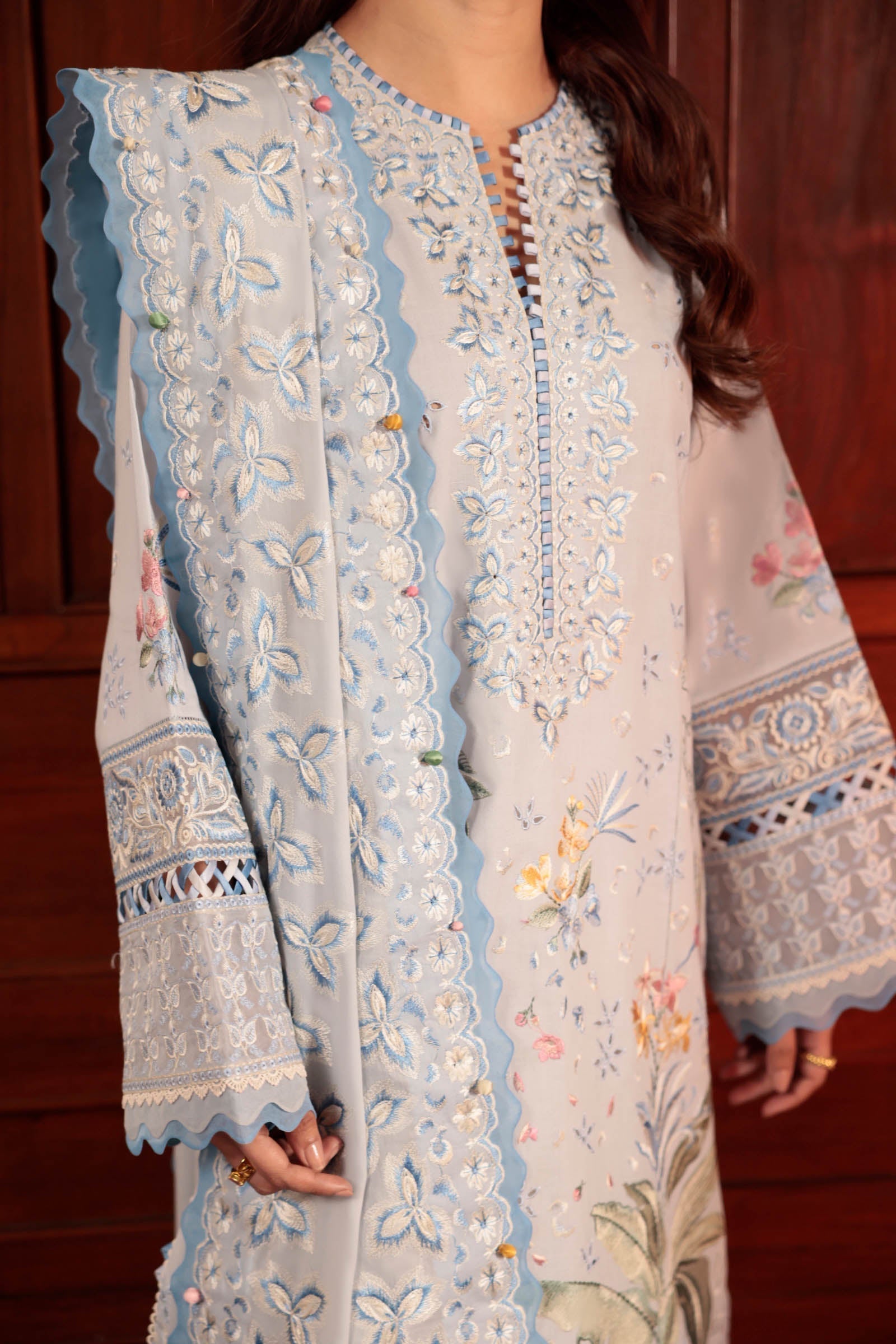 Zaha | Lawn 24 | ELA (ZL24-01 B) - by - Libasekhas UK - Registered Vendor of : Zaha - 100% Original Designer Dresss