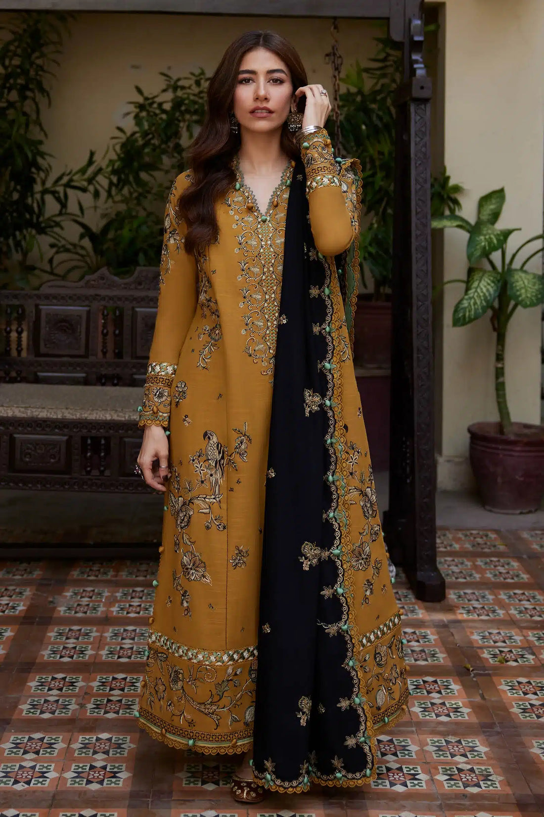 Zaha | Winter 23 | MELIHA (ZW23-11) - by - Libasekhas UK - Registered Vendor of : Zaha - 100% Original Designer Dresss