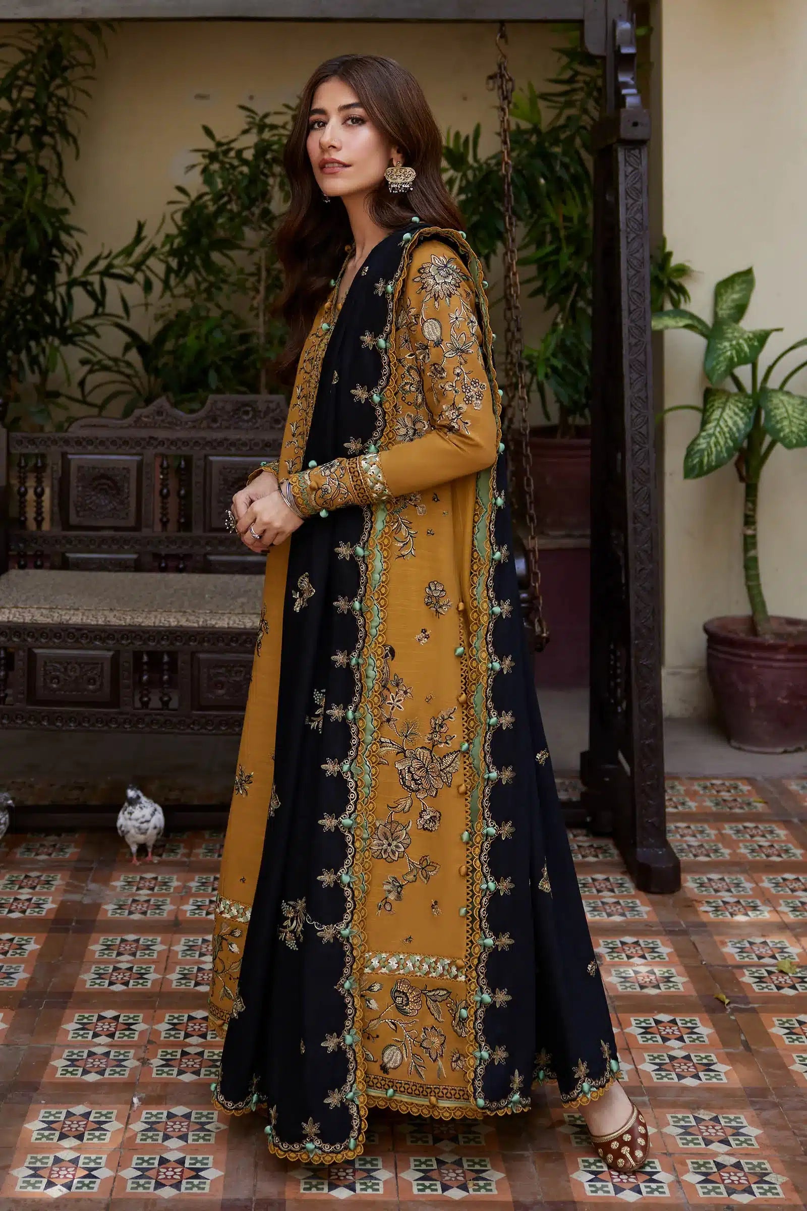 Zaha | Winter 23 | MELIHA (ZW23-11) - by - Libasekhas UK - Registered Vendor of : Zaha - 100% Original Designer Dresss