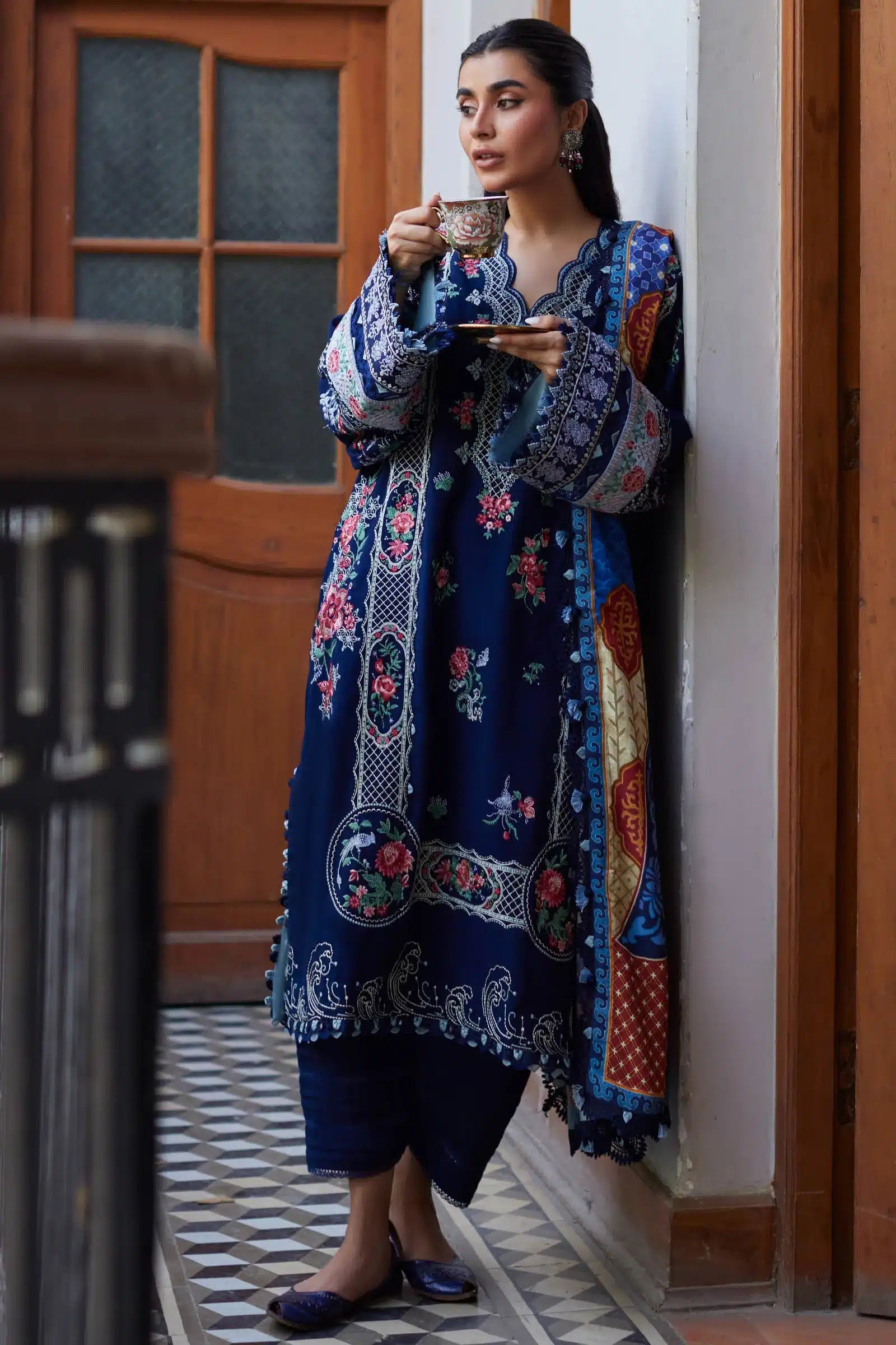 Zaha | Winter 23 | LINA (ZW23-01) - by - Libasekhas UK - Registered Vendor of : Zaha - 100% Original Designer Dresss