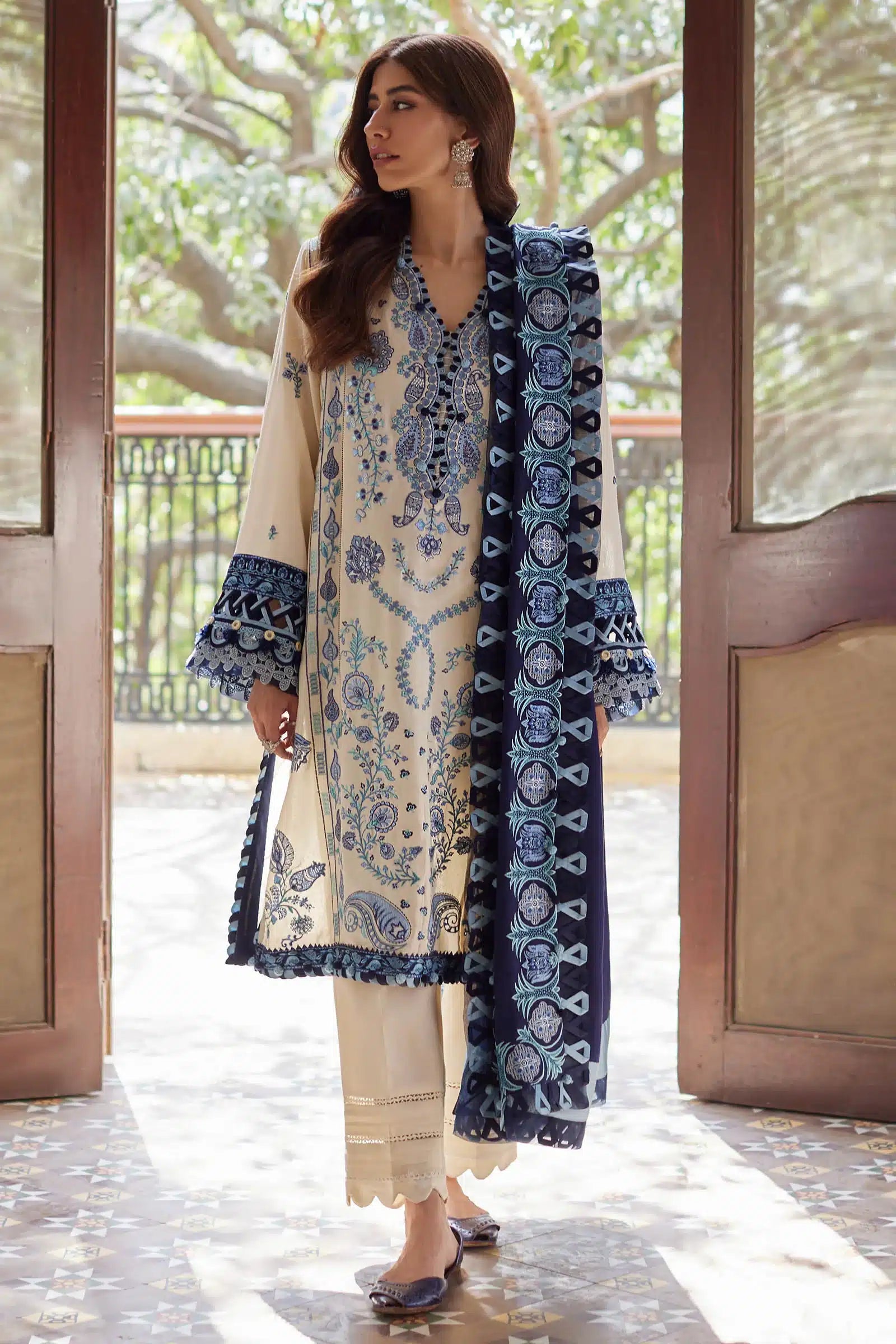 Zaha | Winter 23 | LINA (ZW23-07) - by - Libasekhas UK - Registered Vendor of : Zaha - 100% Original Designer Dresss
