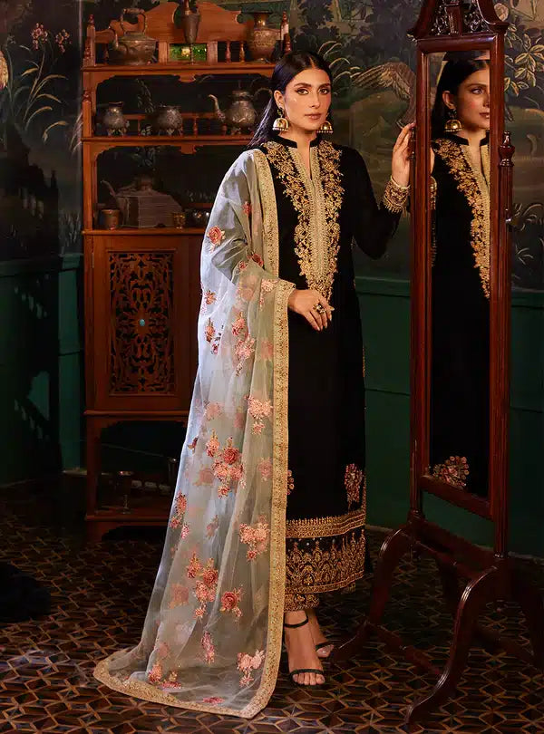 Zainab Chottani | Luxury Velvet Collection 23 | Andleep - by - Libasekhas UK - Registered Vendor of : Zainab Chottani - 100% Original Designer Dresss