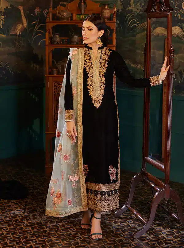 Zainab Chottani | Luxury Velvet Collection 23 | Andleep - by - Libasekhas UK - Registered Vendor of : Zainab Chottani - 100% Original Designer Dresss
