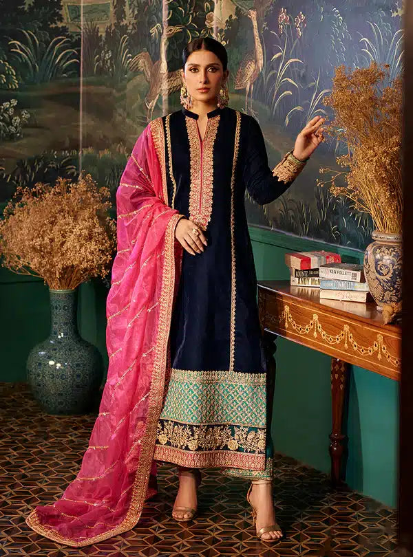 Zainab Chottani | Luxury Velvet Collection 23 | Amira - by - Libasekhas UK - Registered Vendor of : Zainab Chottani - 100% Original Designer Dresss