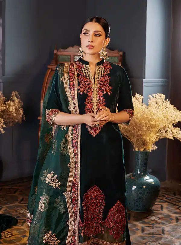 Zainab Chottani | Luxury Velvet Collection 23 | Zelena - by - Libasekhas UK - Registered Vendor of : Zainab Chottani - 100% Original Designer Dresss