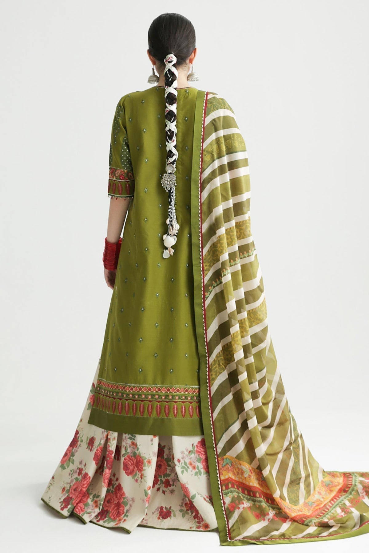 Zara Shahjahan | Luxury Lawn 24 | AAINA-8B - by - Libasekhas UK - Registered Vendor of : Zara Sahjahan - 100% Original Designer Dresss
