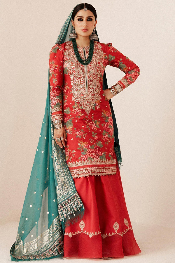 Zara Shahjahan | Luxury Lawn 24 | PHOOL KARI-13B - by - Libasekhas UK - Registered Vendor of : Zara Sahjahan - 100% Original Designer Dresss
