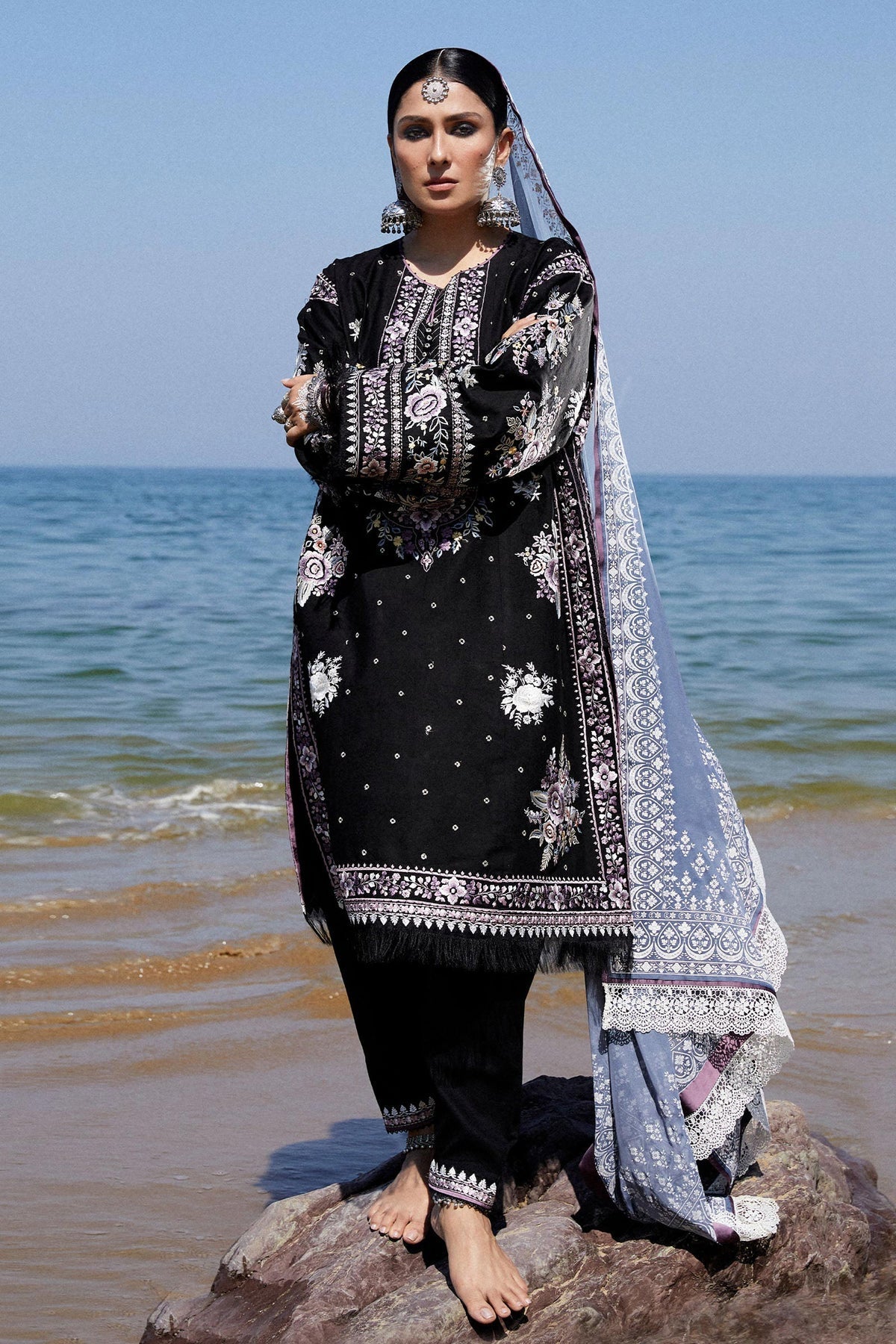 Zara Shahjahan | Luxury Lawn 24 | SIFFA-4B - by - Libasekhas UK - Registered Vendor of : Zara Shahjahan - 100% Original Designer Dresss