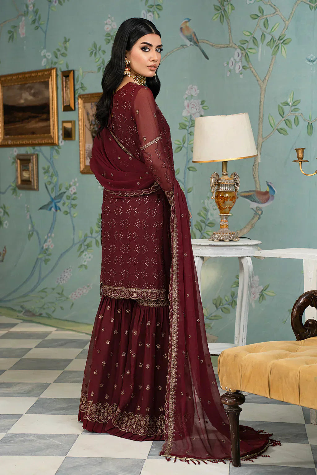 Zarif | Afsanah Formal Edit 24 | ZAF 12 RESHAM - by - Libasekhas UK - Registered Vendor of : Zarif - 100% Original Designer Dresss