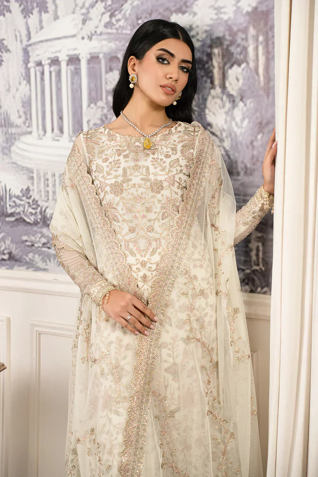 Zarif | Afsanah Formal Edit 24 | ZAF 03 NEELAM - by - Libasekhas UK - Registered Vendor of : Zarif - 100% Original Designer Dresss