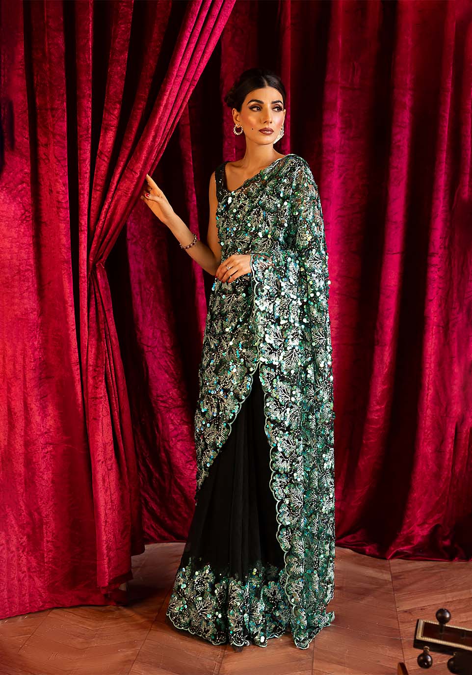 Zarqash | Bling Series | VERDANT - by - Libasekhas UK - Registered Vendor of : Zarqash - 100% Original Designer Dresss