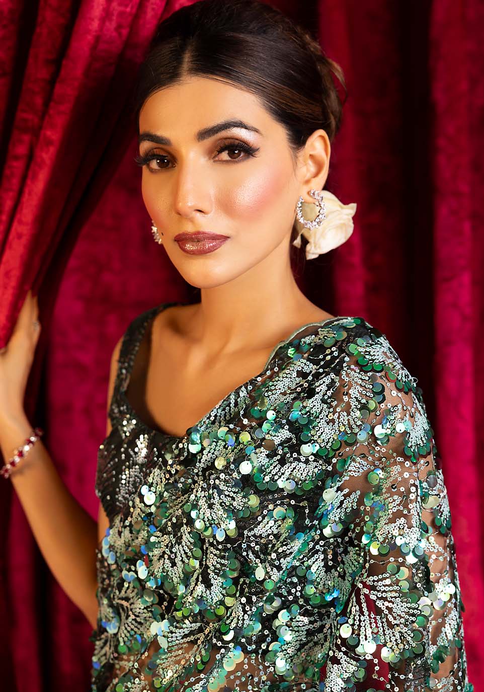 Zarqash | Bling Series | VERDANT - by - Libasekhas UK - Registered Vendor of : Zarqash - 100% Original Designer Dresss