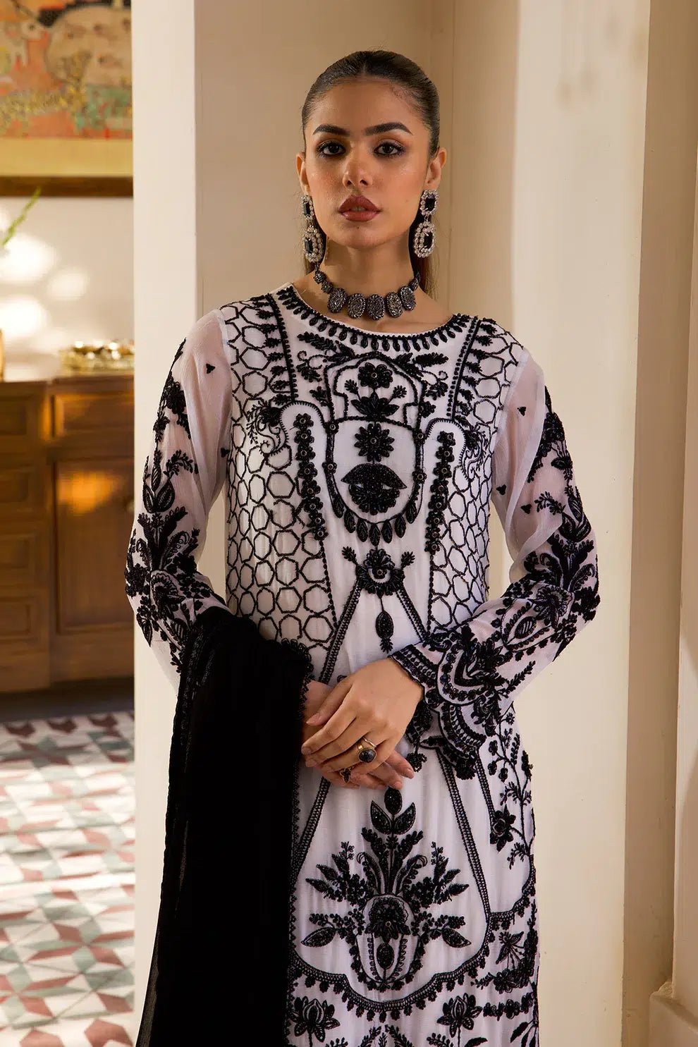 Azure | Embroidered Formals | ZN-06 - by - Libasekhas UK - Registered Vendor of : Zebtan - 100% Original Designer Dresss
